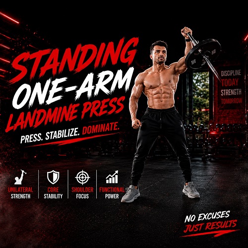 Standing One-Arm Landmine Press